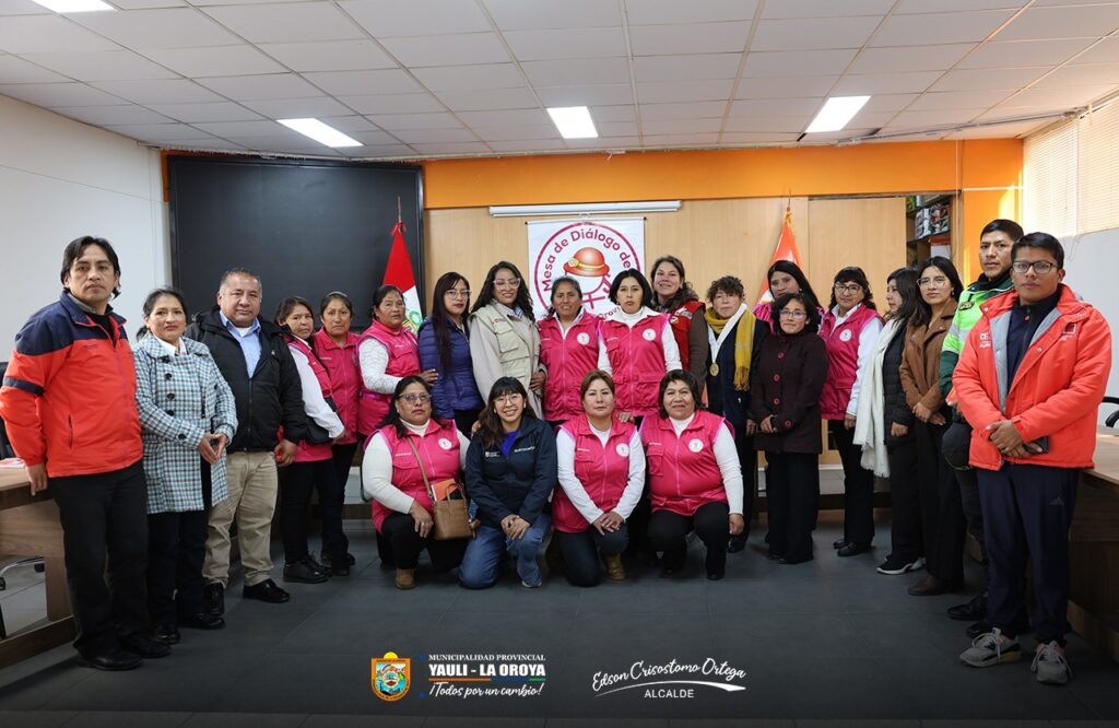 MUJERES DE YAULI LA OROYA SE UNEN EN MESA DE DIÁLOGO PARA PREVENIR LA VIOLENCIA Y FORTALECER SUS DERECHOS