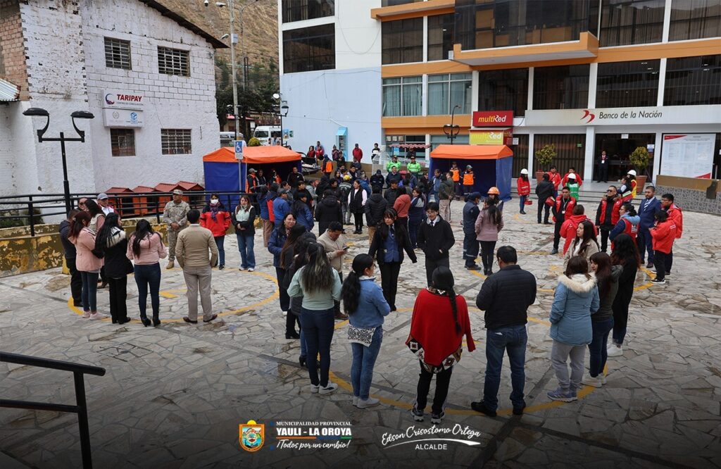 SIMULACRO NACIONAL MULTIPELIGRO 2025 SE DESARROLLÓ CON ÉXITO EN LA OROYA