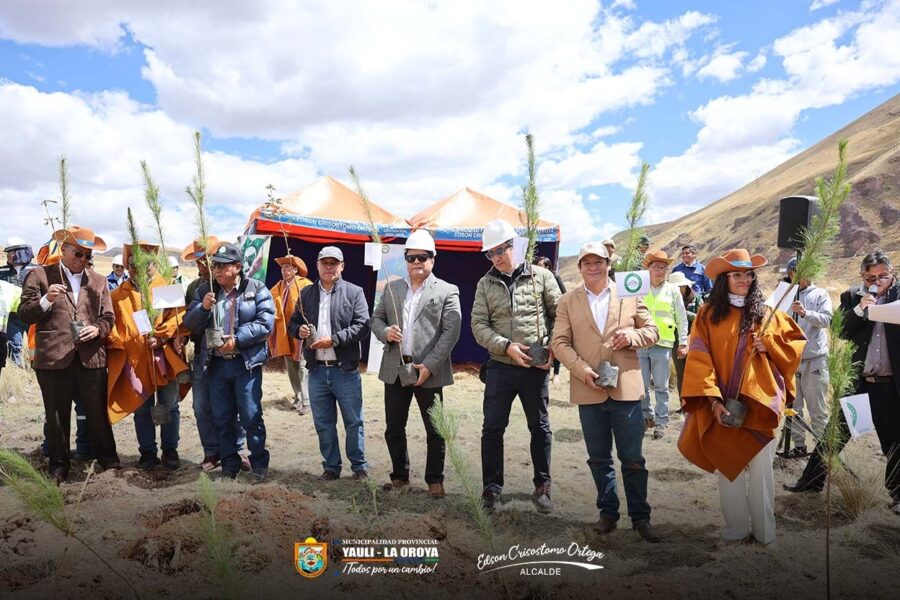 ALCALDE EDSON CRISÓSTOMO ORTEGA PARTICIPO DE IMPORTANTE OBRA DE RECUPERACIÓN DE SUELOS EN HUAYNACANCHA