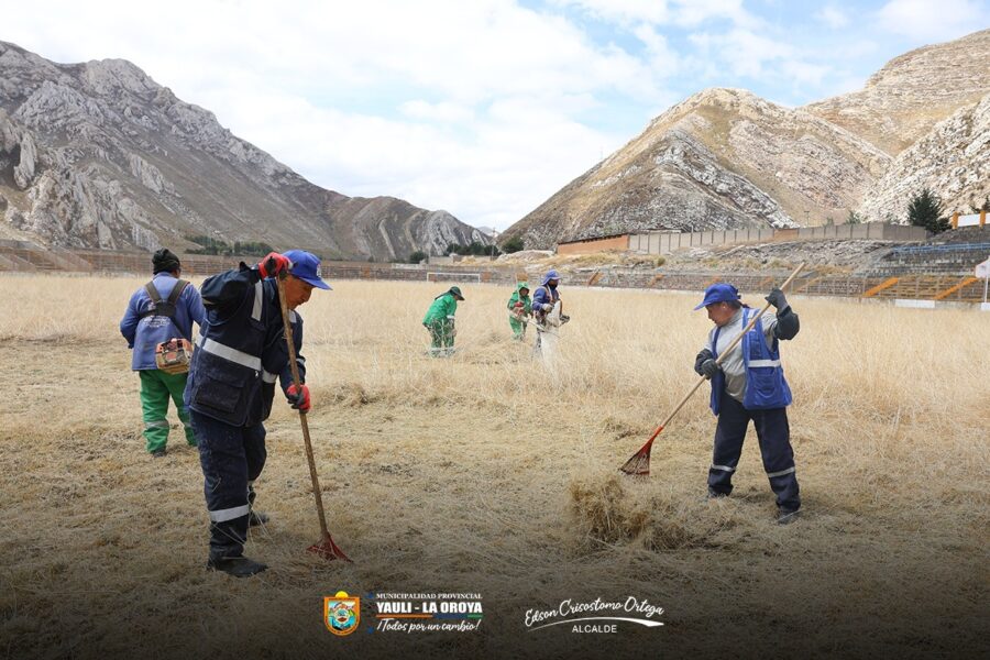 ESTADIO DE SHINCAMACHAY INICIA MANTENIMIENTO PARA ALBERGAR LA COPA PERÚ – ETAPA NACIONAL 2025