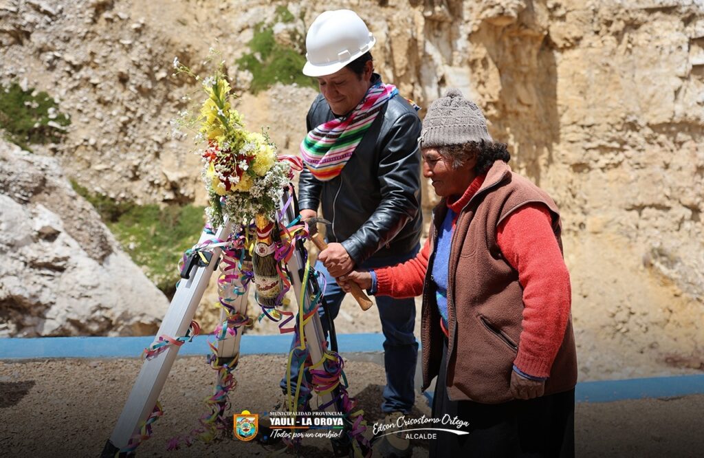 INAUGURACIÓN OBRA DE REPARACIÓN DE DEFENSA RIBEREÑA EN QUEBRADA CUCHIMACHAY, SECTOR LA OROYA ANTIGUA