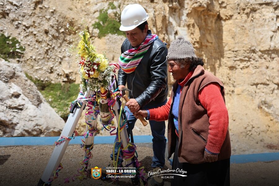 INAUGURACIÓN OBRA DE REPARACIÓN DE DEFENSA RIBEREÑA EN QUEBRADA CUCHIMACHAY, SECTOR LA OROYA ANTIGUA