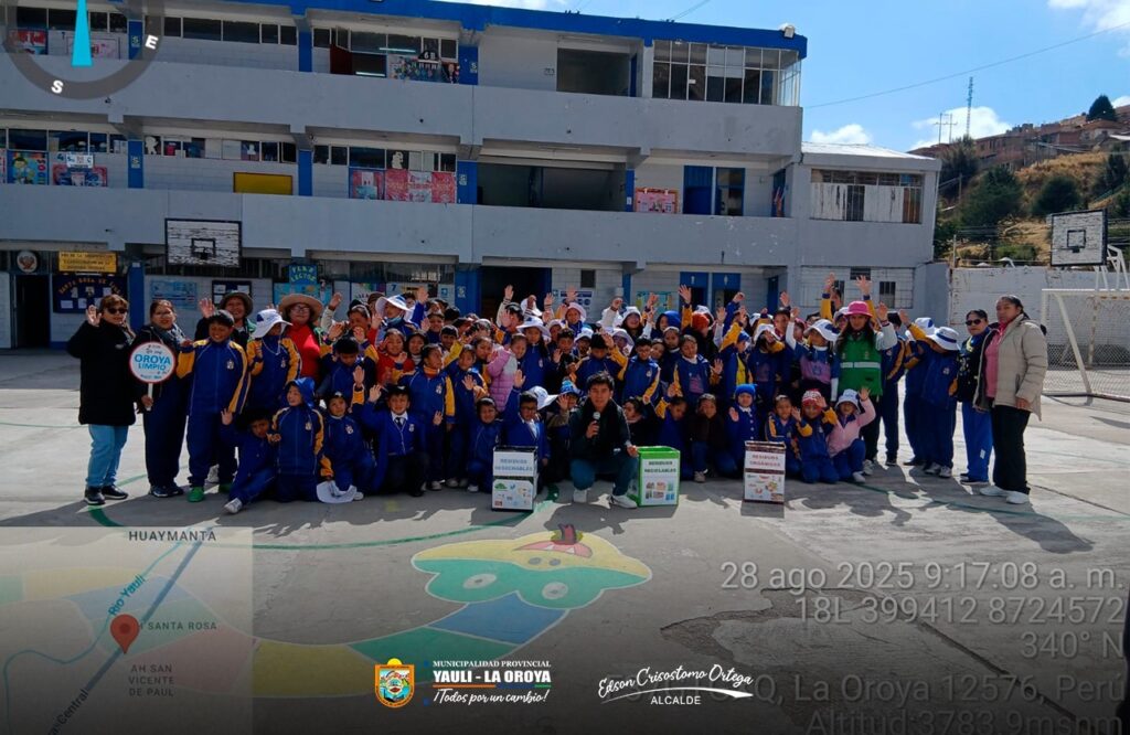 MUNICIPALIDAD PROVINCIAL DE YAULI – LA OROYA IMPULSA CONCIENCIA AMBIENTAL EN INSTITUCIONES EDUCATIVAS
