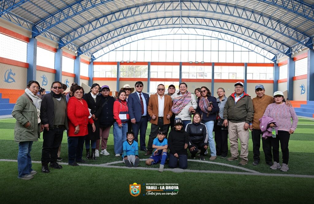 MUNICIPALIDAD PROVINCIAL DE YAULI – LA OROYA INAUGURO MODERNO SERVICIO DEPORTIVO EN LA ZONA B DE LA URBANIZACIÓN CURIPATA