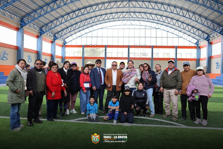 MUNICIPALIDAD PROVINCIAL DE YAULI – LA OROYA INAUGURO MODERNO SERVICIO DEPORTIVO EN LA ZONA B DE LA URBANIZACIÓN CURIPATA