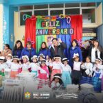 ENTREGA DE BUZOS DEPORTIVOS Y MENAJE ESCOLAR A LA I.E.I. N.° 334 – YAULI