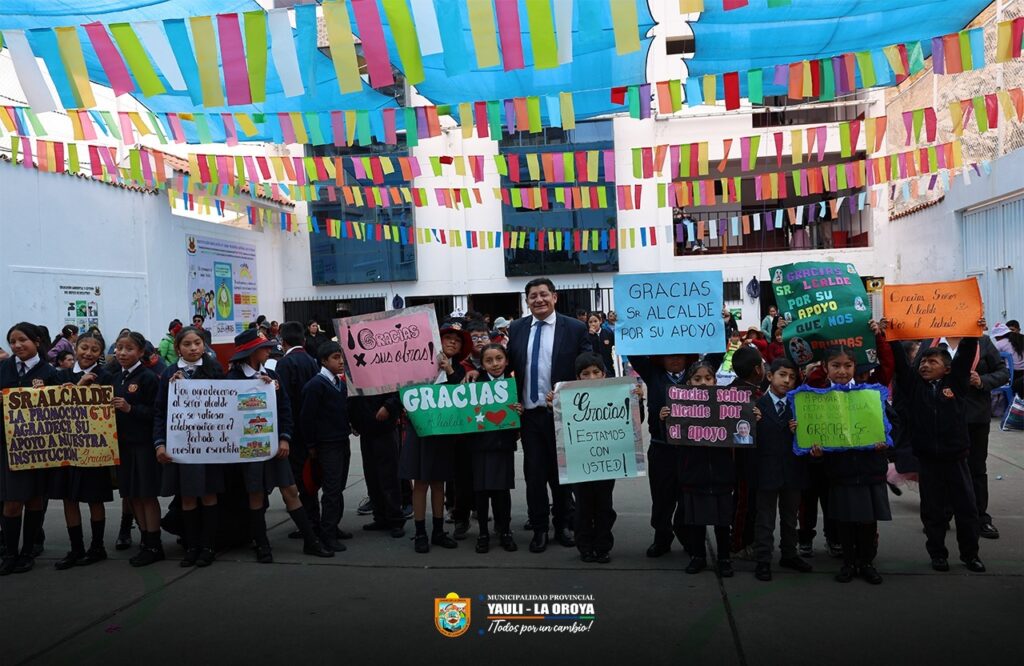 MUNICIPALIDAD PROVINCIAL DE YAULI – LA OROYA DA INICIO A LA CONSTRUCCIÓN DE MODERNA COBERTURA DEPORTIVA EN LA I.E. N.° 31519 “NUESTRA SEÑORA DE FÁTIMA”