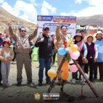 COLOCACIÓN DE PRIMERA PIEDRA DE MANTENIMIENTO DEL PARQUE TACARPANA EN EL DISTRITO DE SANTA ROSA DE SACCO